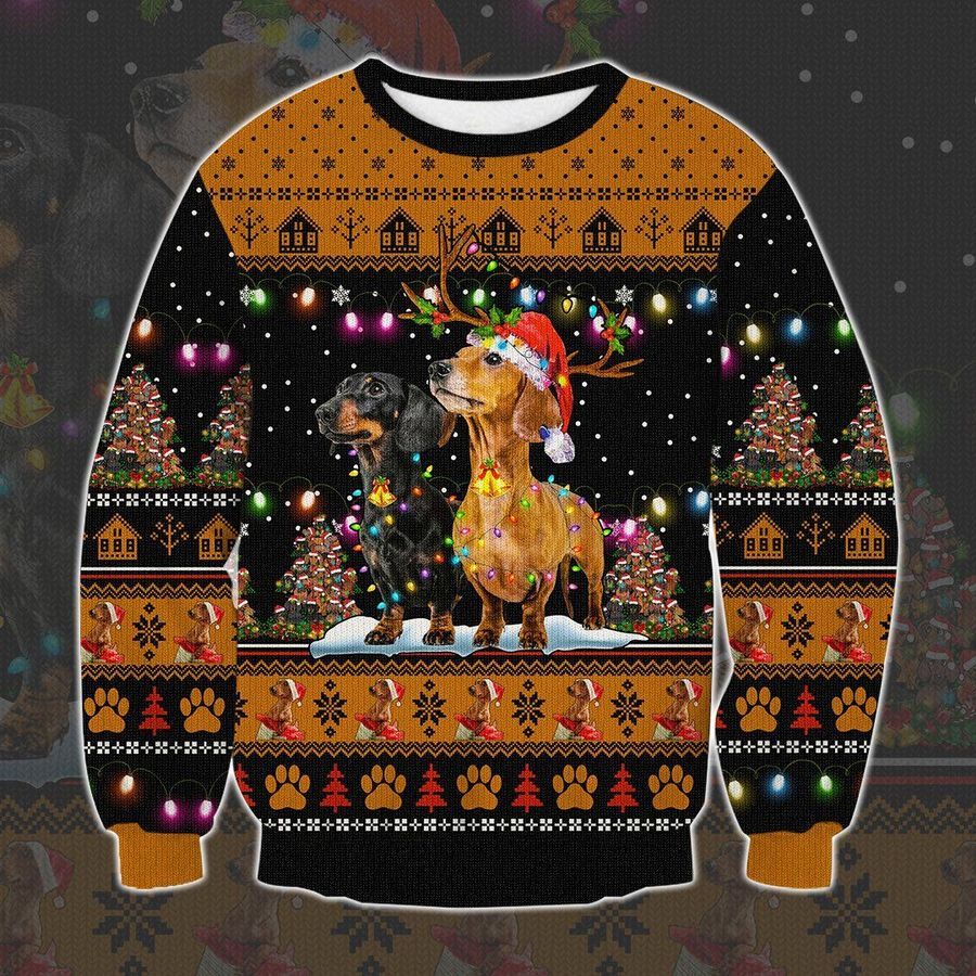 Dachshund Ugly Christmas Sweater | For Men & Women | Adult | US1906- Best Christmas Gifts 2023