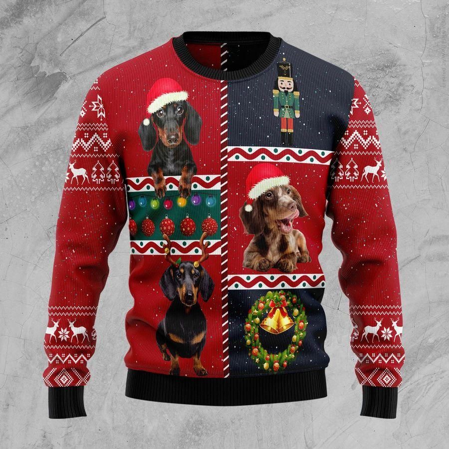 Dachshund Vintage Ugly Christmas Sweater | For Men & Women | Adult | US1570- Best Christmas Gifts 2023