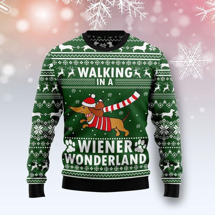 Dachshund Weiner Wonderland Ugly Christmas Sweater | For Men & Women | Adult | US1425- Best Christmas Gifts 2023