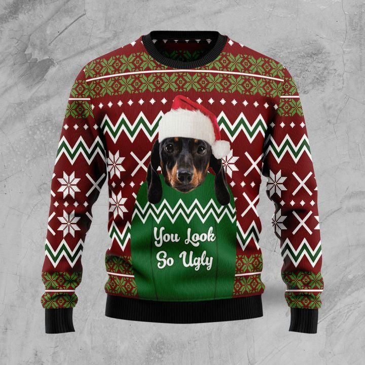 Dachshund You Look So Ugly Christmas Sweater | For Men & Women | Adult | US1777- Best Christmas Gifts 2023