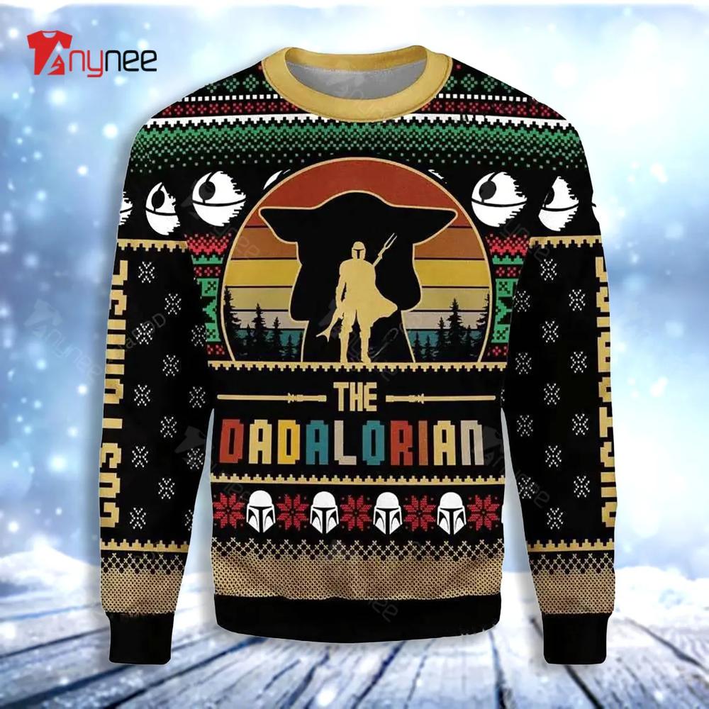 Dadalorian Ugly Christmas Sweater- Best Christmas Gifts 2023