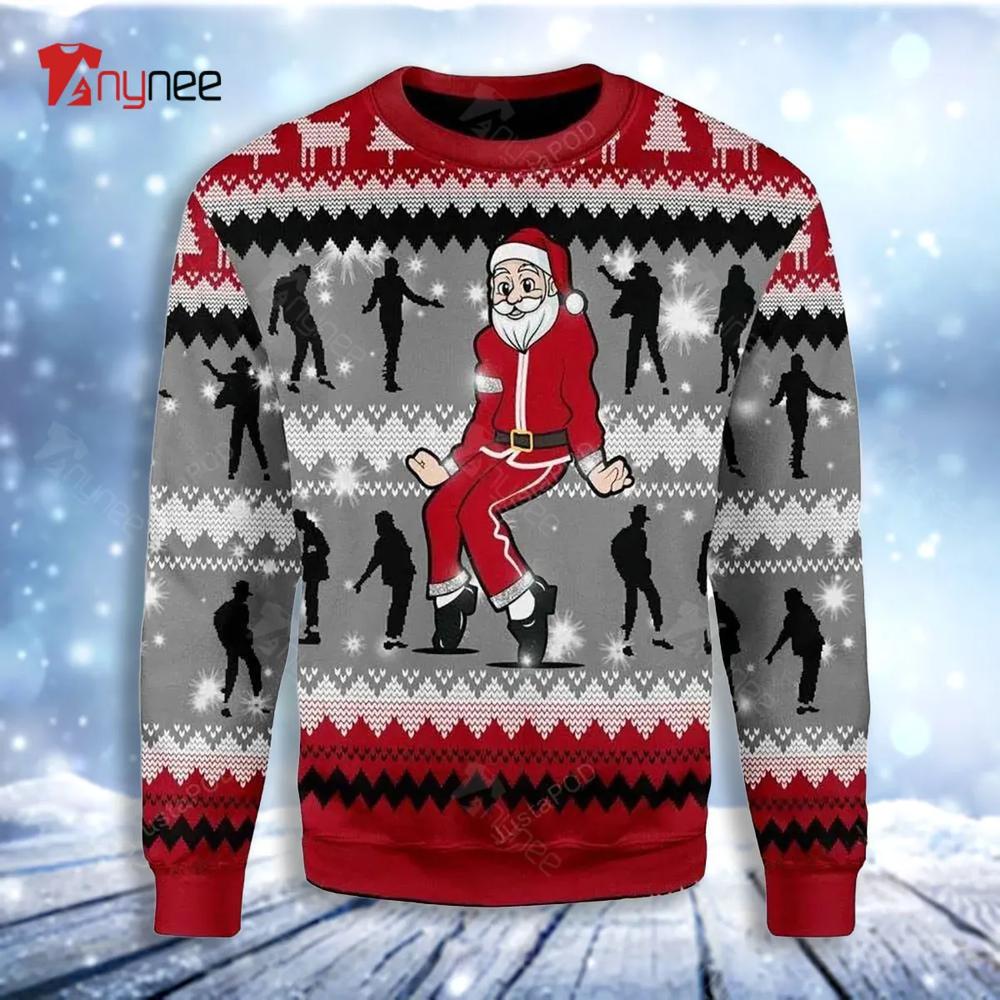 Dancing Michael Jackson Poses Ugly Christmas Sweater- Best Christmas Gifts 2023