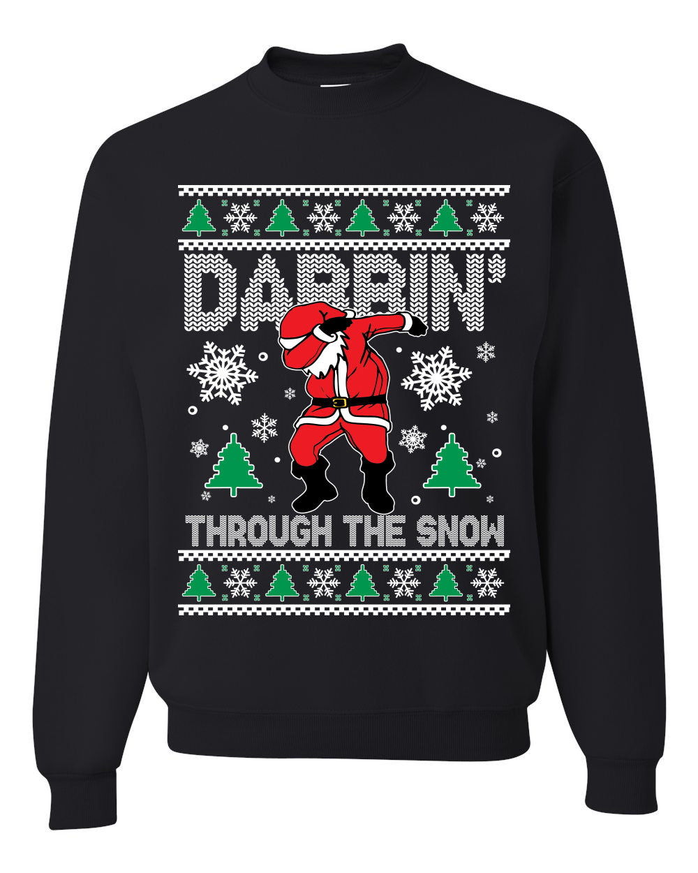 Darbin Through The Snow Christmas Ugly Christmas Sweater Unisex Crewneck Graphic Sweatshirt- Best Christmas Gifts 2023