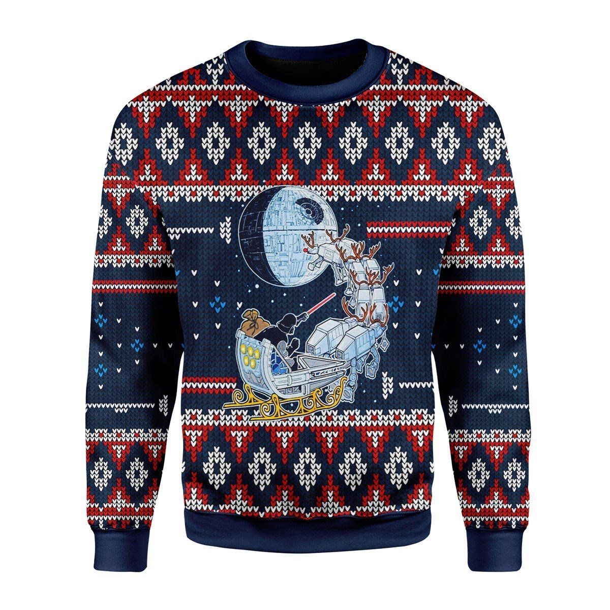 Darth Satnta Ugly Christmas Sweater | For Men & Women | Adult | US3414- Best Christmas Gifts 2023