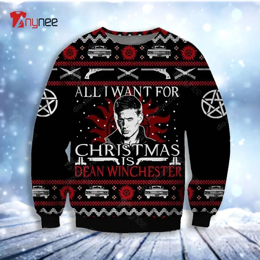 Dean Winchester Ugly Christmas Sweater- Best Christmas Gifts 2023