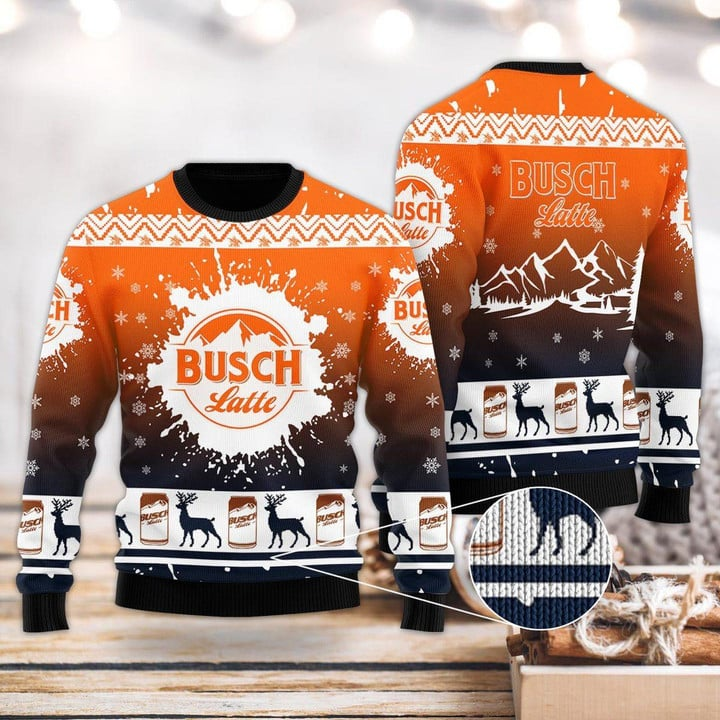 Deer Busch Latte Christmas Ugly Sweater – Best Christmas Gifts 2023