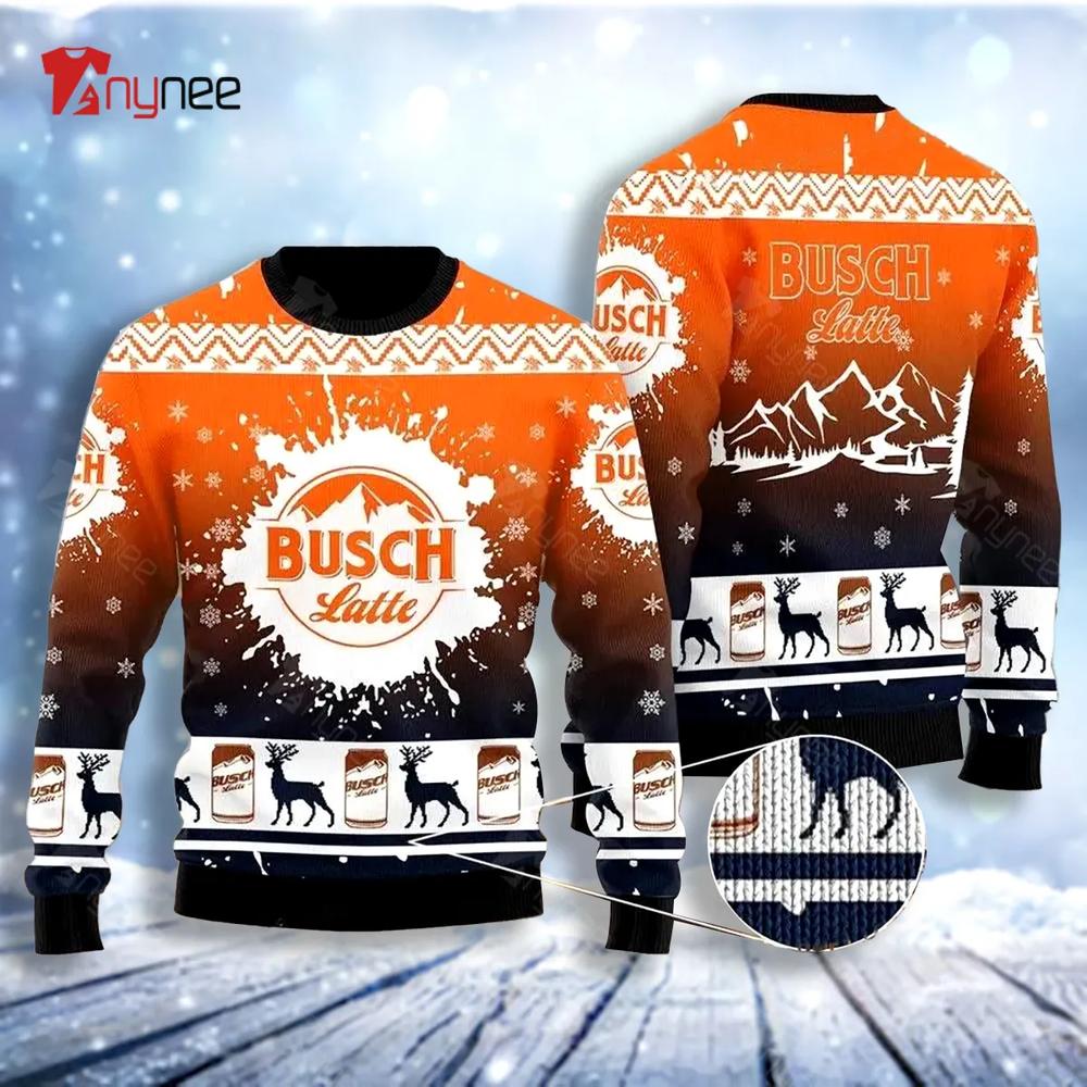 Deer Busch Latte Ugly Christmas Sweater- Best Christmas Gifts 2023