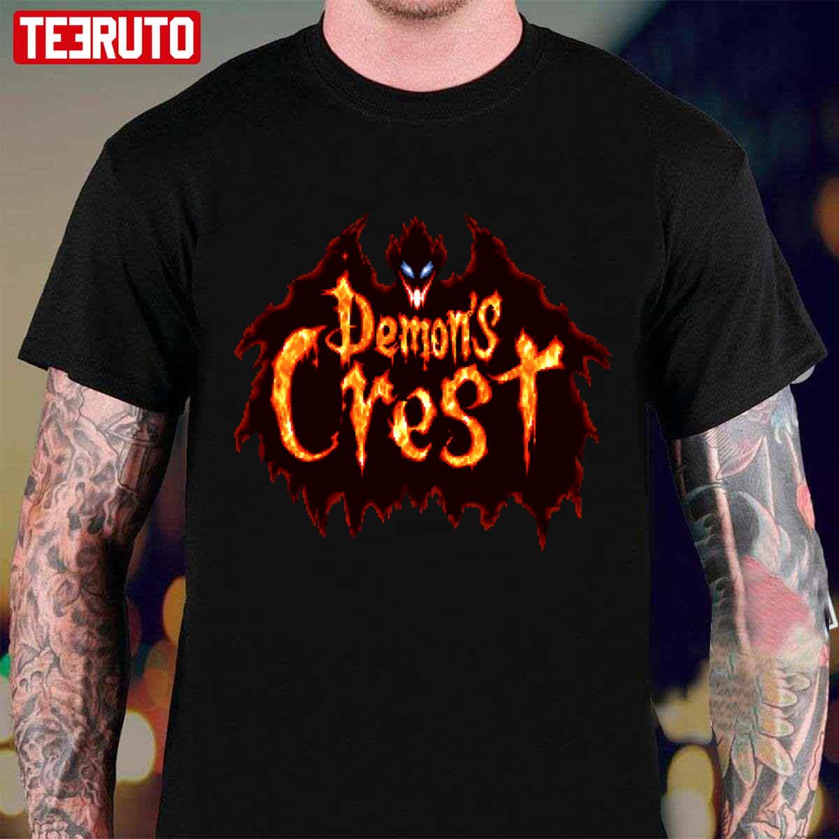 Demon’s Crest Snes Title Screen Halloween Unisex T-Shirt