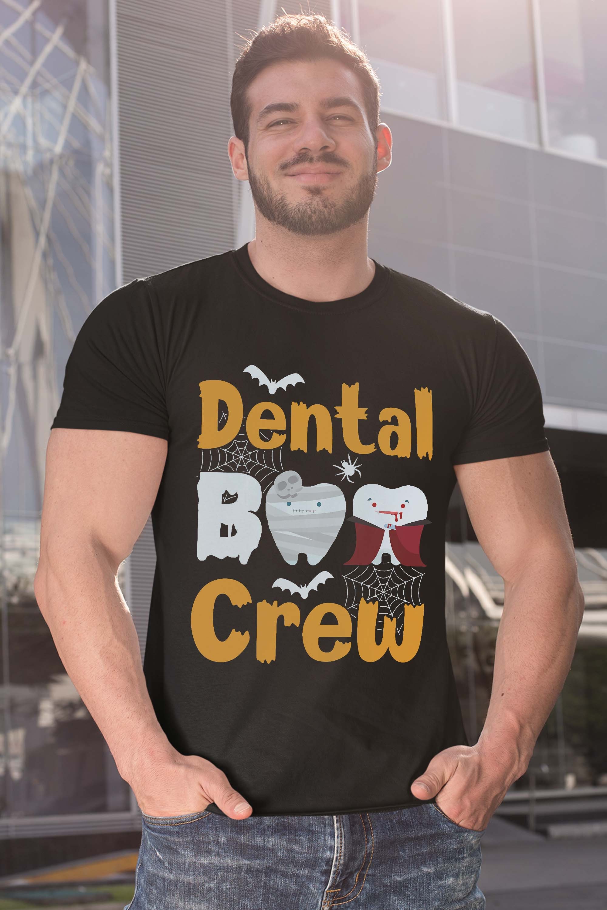 Dental Boo Crew Halloween Funny Dentist Assistant Gift T-Shirt