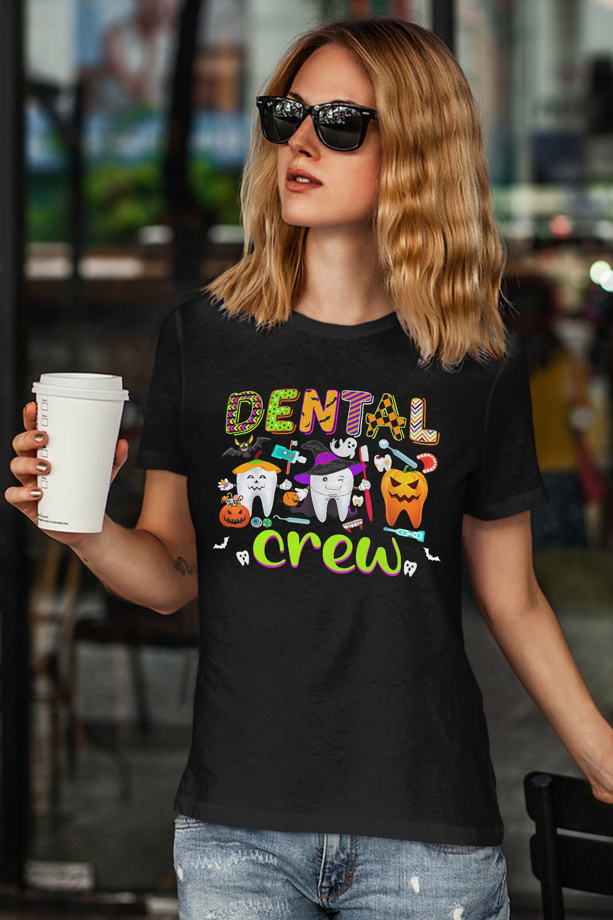 Dental Boo Crew Halloween Funny Dentist Assistant T-Shirt