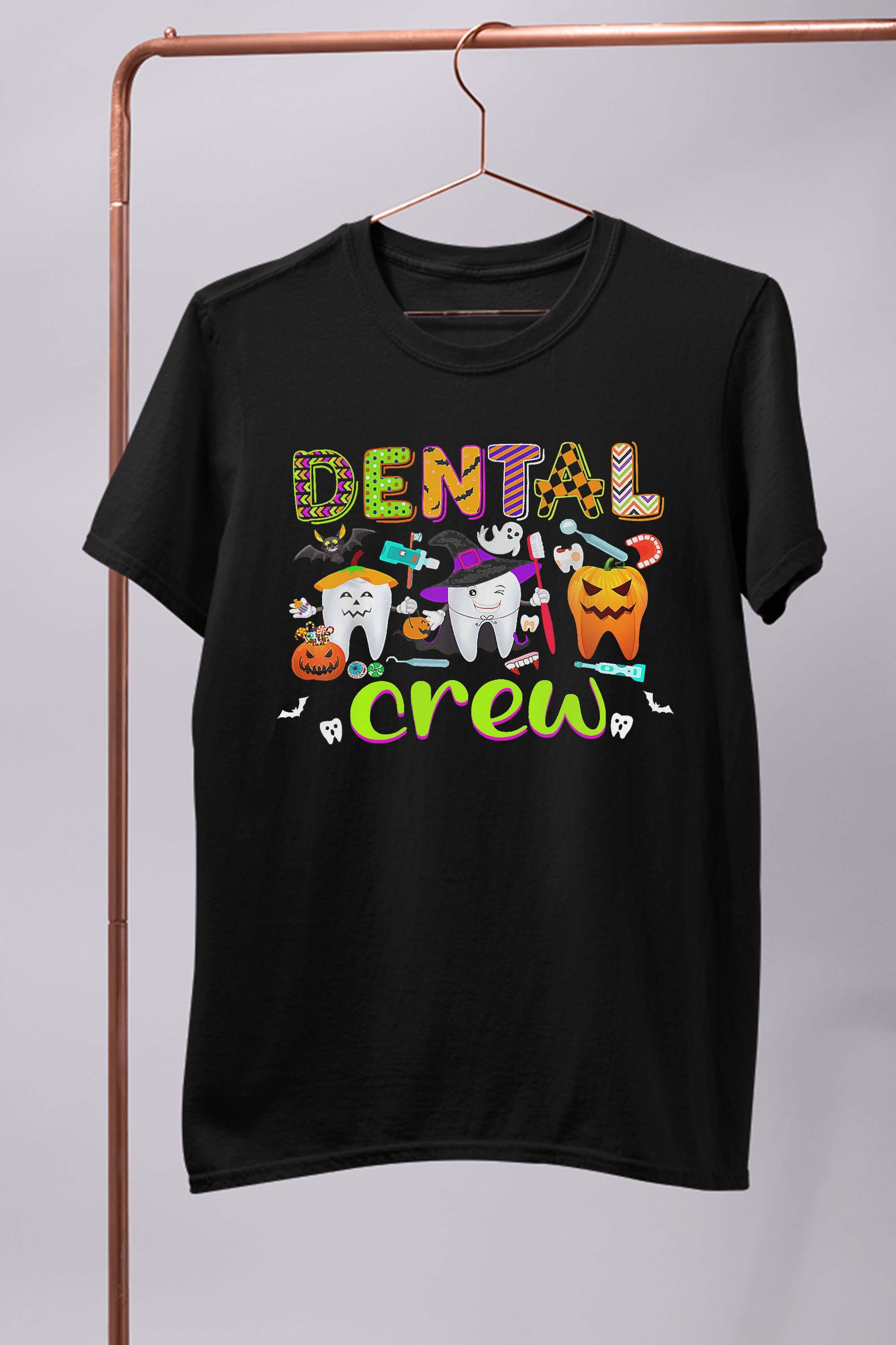 Dental Boo Crew Halloween Funny Dentist Assistant T-Shirt