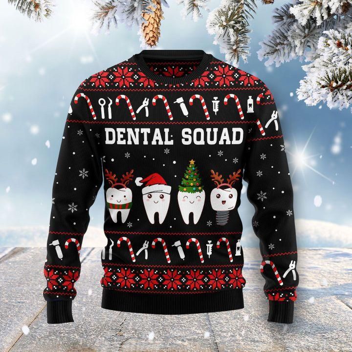 Dental Squad Ugly Christmas Sweater | For Men & Women | Adult | US1536- Best Christmas Gifts 2023