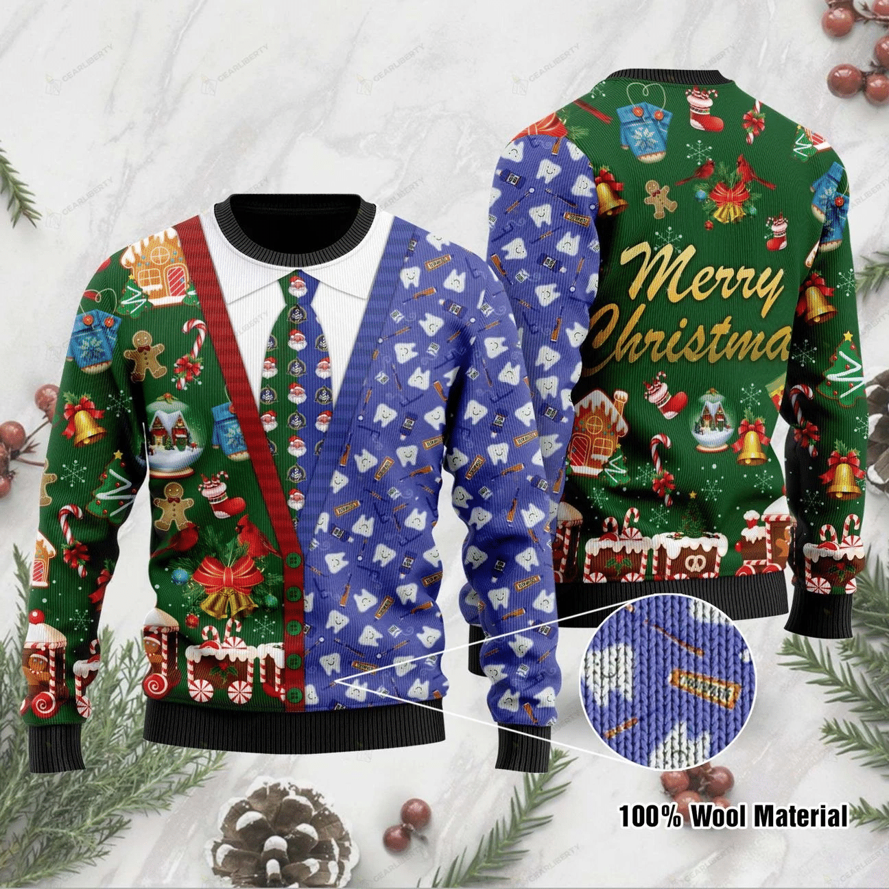 Dentist Ugly Christmas Sweater | For Men & Women | Adult | US1077- Best Christmas Gifts 2023