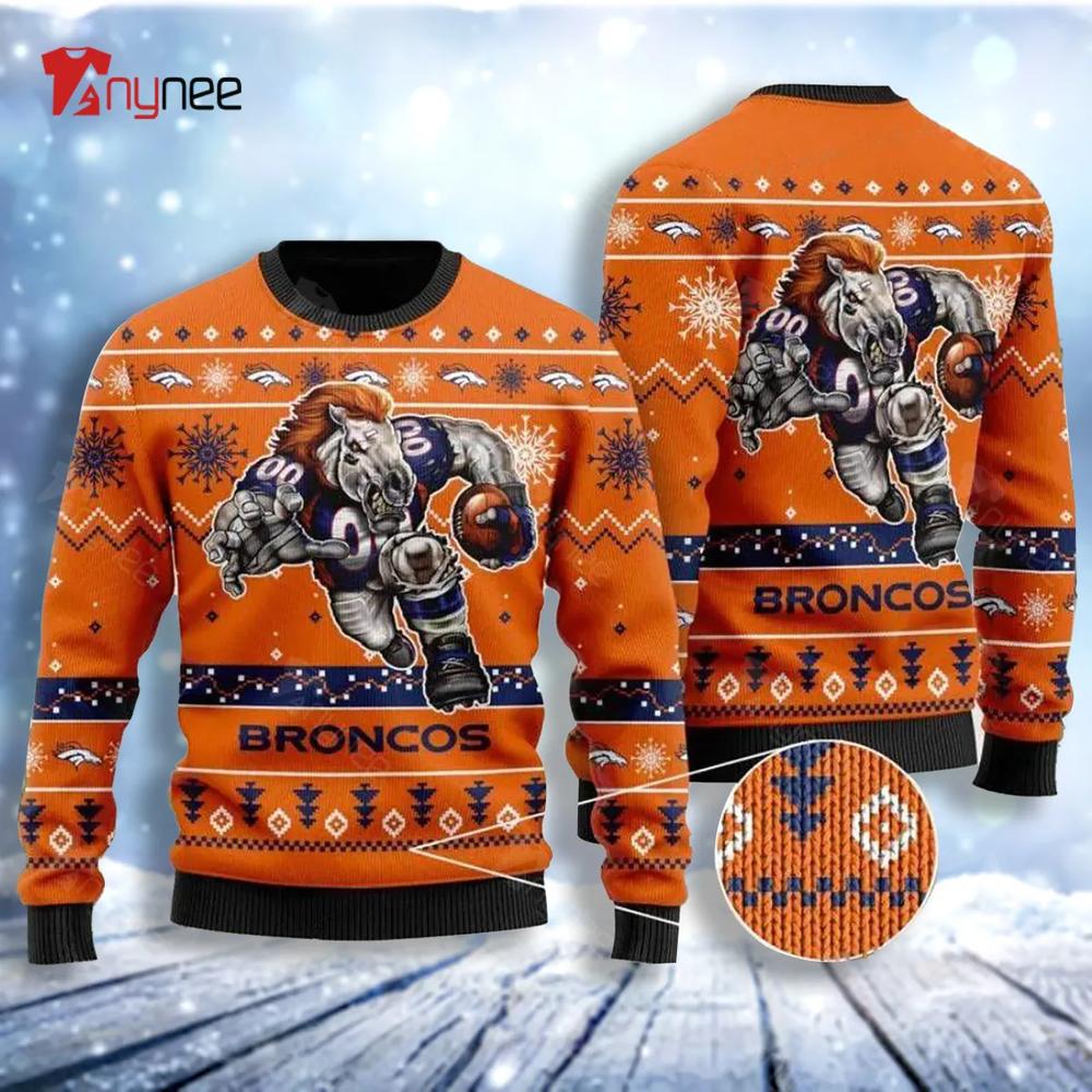 Denver Broncos Ugly Christmas Sweater- Best Christmas Gifts 2023