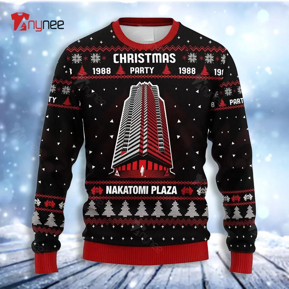 Die Hard Nakatomi Plaza Ugly Christmas Sweater- Best Christmas Gifts 2023