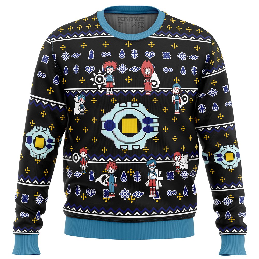 Digimon characters Ugly Christmas Sweater- Best Christmas Gifts 2023