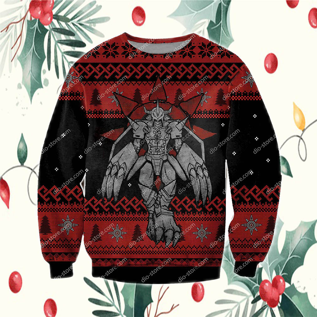 Digimon Wargreymon 3D Print Ugly Christmas Sweatshirt- Best Christmas Gifts 2023