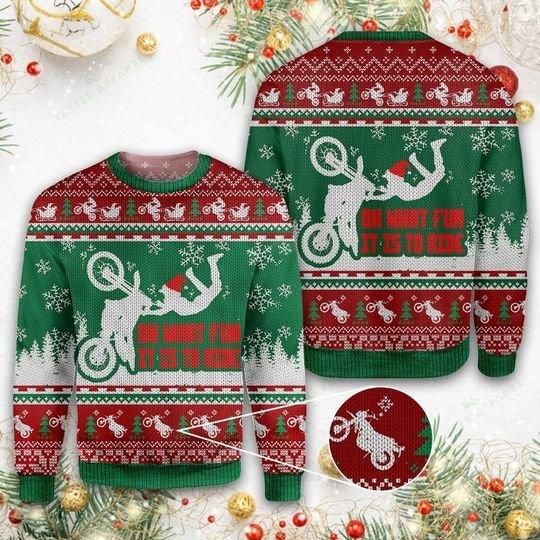 Dirtbike Ugly Christmas Sweater | For Men & Women | Adult | US3769- Best Christmas Gifts 2023