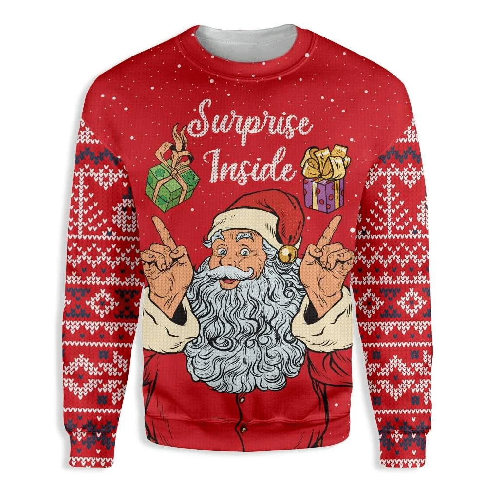 Dirty Santa Surprise Inside Ugly Christmas Sweater | For Men & Women | Adult | US3158- Best Christmas Gifts 2023