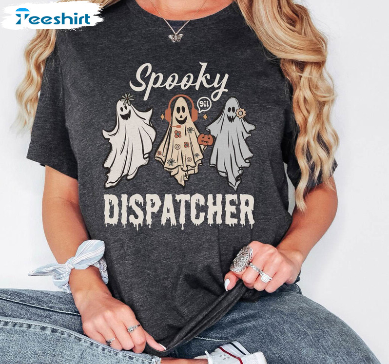 Dispatcher Halloween Shirt, Spooky Halloween Short Sleeve Tee Top