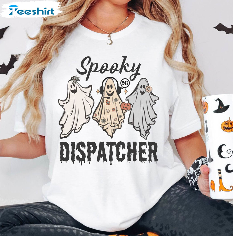 Dispatcher Halloween Shirt, Spooky Halloween Short Sleeve Tee Top