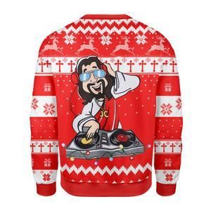 DJ Jesus Ugly Christmas Sweater | For Men & Women | Adult | US3357- Best Christmas Gifts 2023