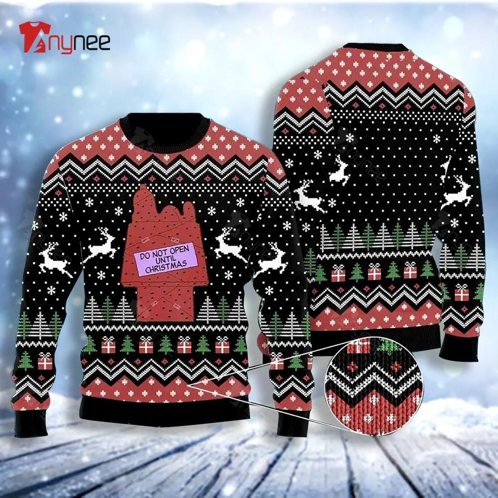 Do Not Open Until Christmas Ugly Christmas Sweater- Best Christmas Gifts 2023