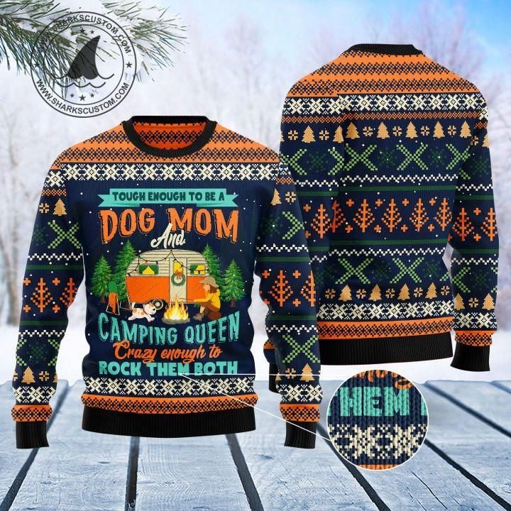 Dog Mom Camping Ugly Christmas Sweater | For Men & Women | Adult | US1307- Best Christmas Gifts 2023