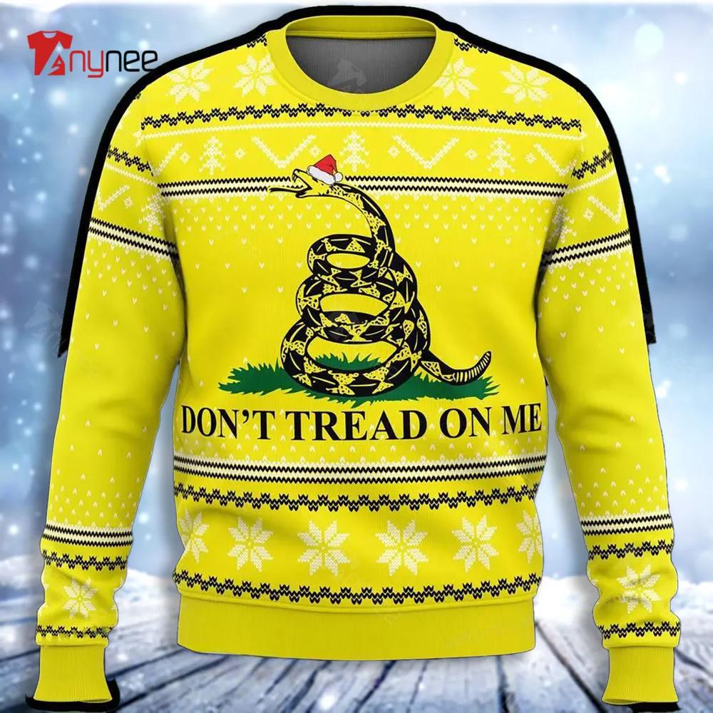 Dont Tread On Me Ugly Christmas Sweater- Best Christmas Gifts 2023