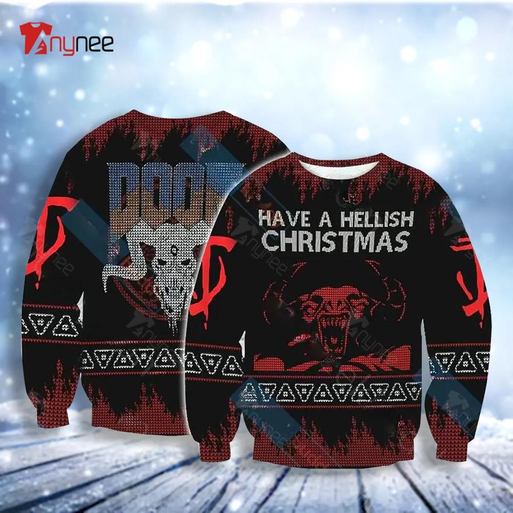 Doom Knitting Style For Ugly Christmas Sweater- Best Christmas Gifts 2023