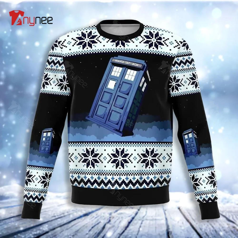 Dr Who Poster Ugly Christmas Sweater- Best Christmas Gifts 2023