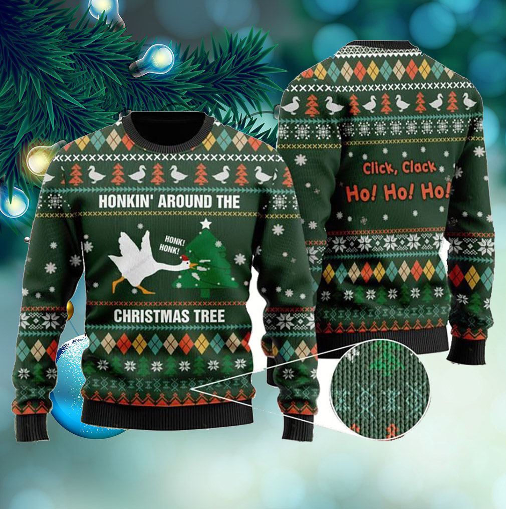 Duck Honkin Around Christmas Tree Ugly Sweater For Someone Who Loves Duck- Best Christmas Gifts 2023