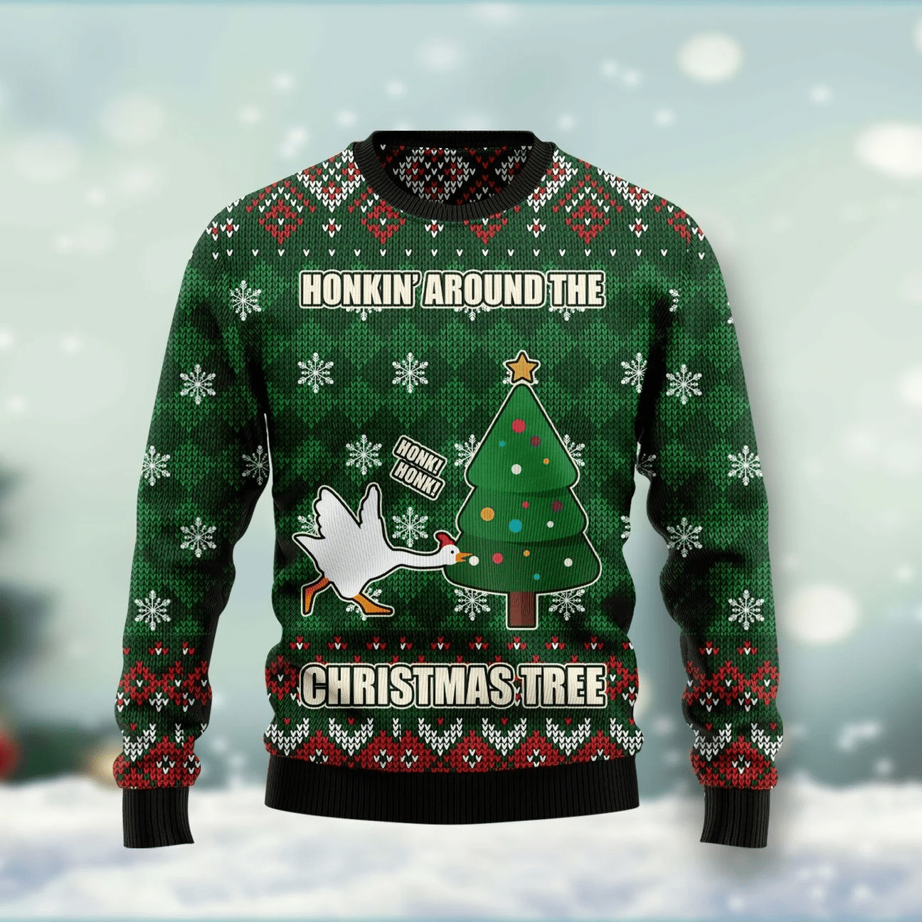 Duck Honkin Around Ugly Christmas Sweater | For Men & Women | Adult | US1573- Best Christmas Gifts 2023