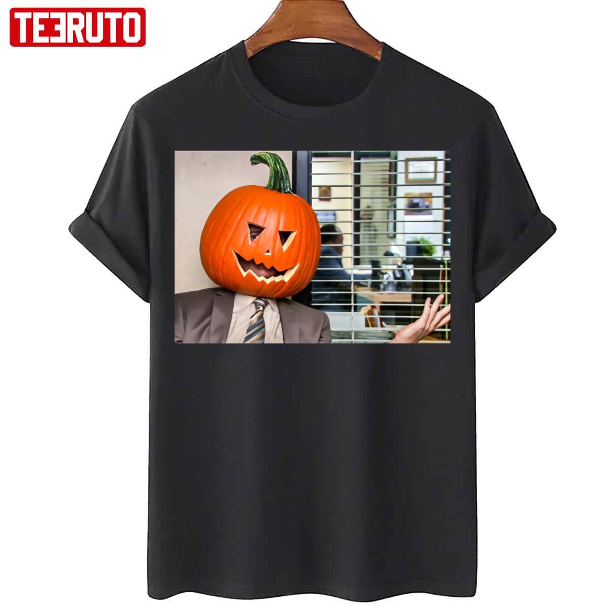 Dwight Pumpkin Head Halloween Unisex T-Shirt