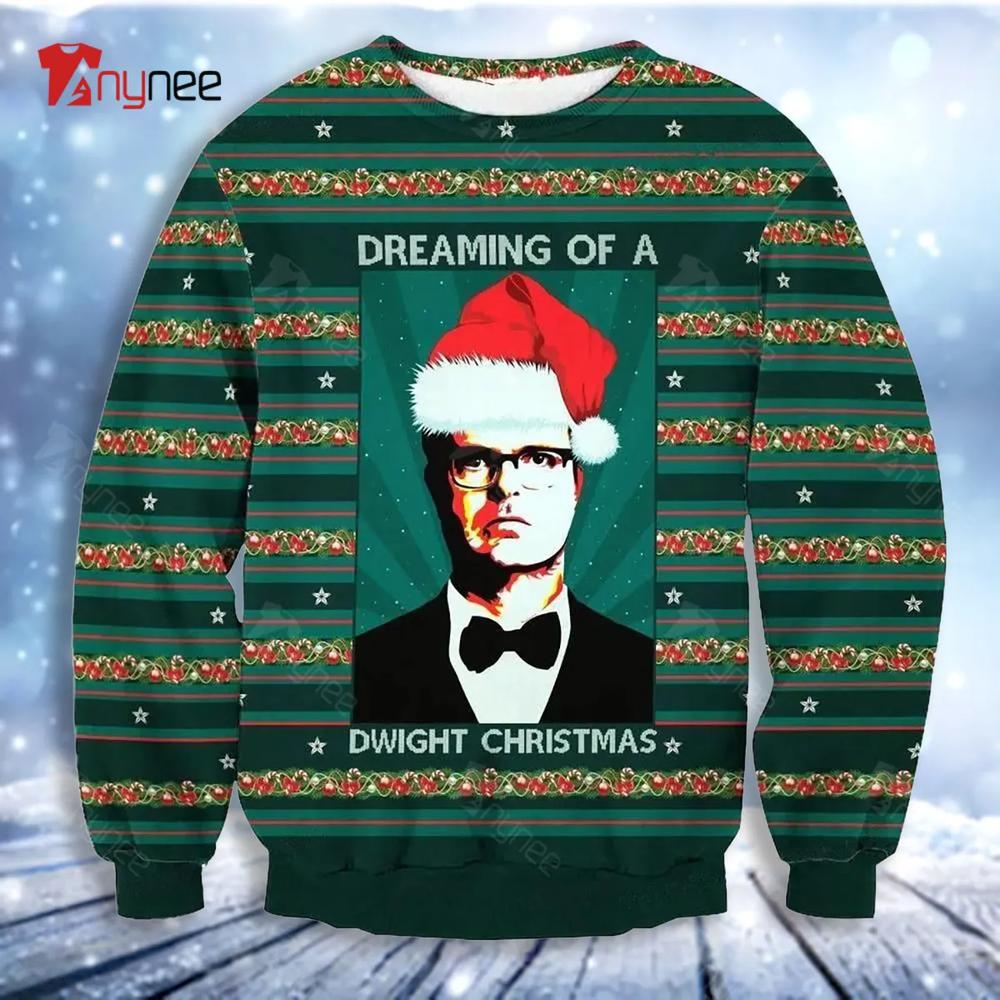 Dwight Schrute The Office Dream Of Ugly Christmas Sweater- Best Christmas Gifts 2023