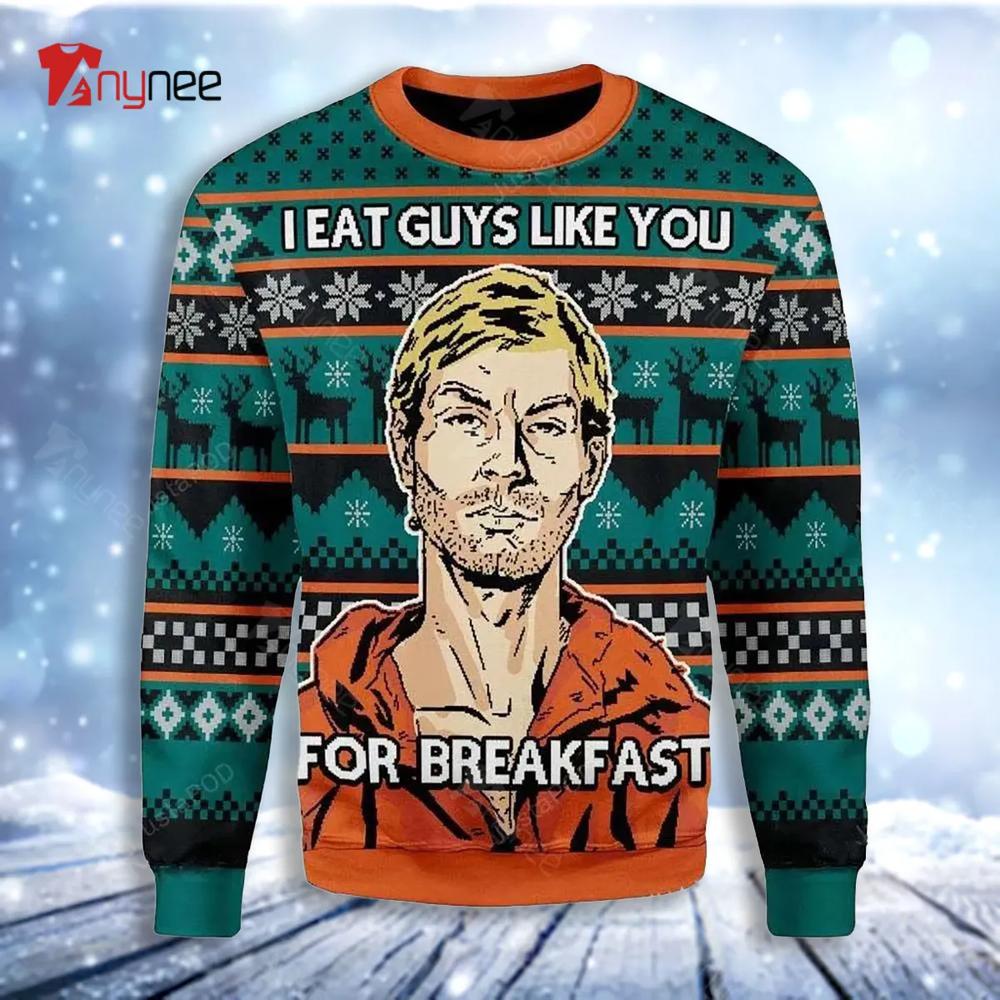 Eat Guys Like You For Breakfast Ugly Christmas Sweater- Best Christmas Gifts 2023