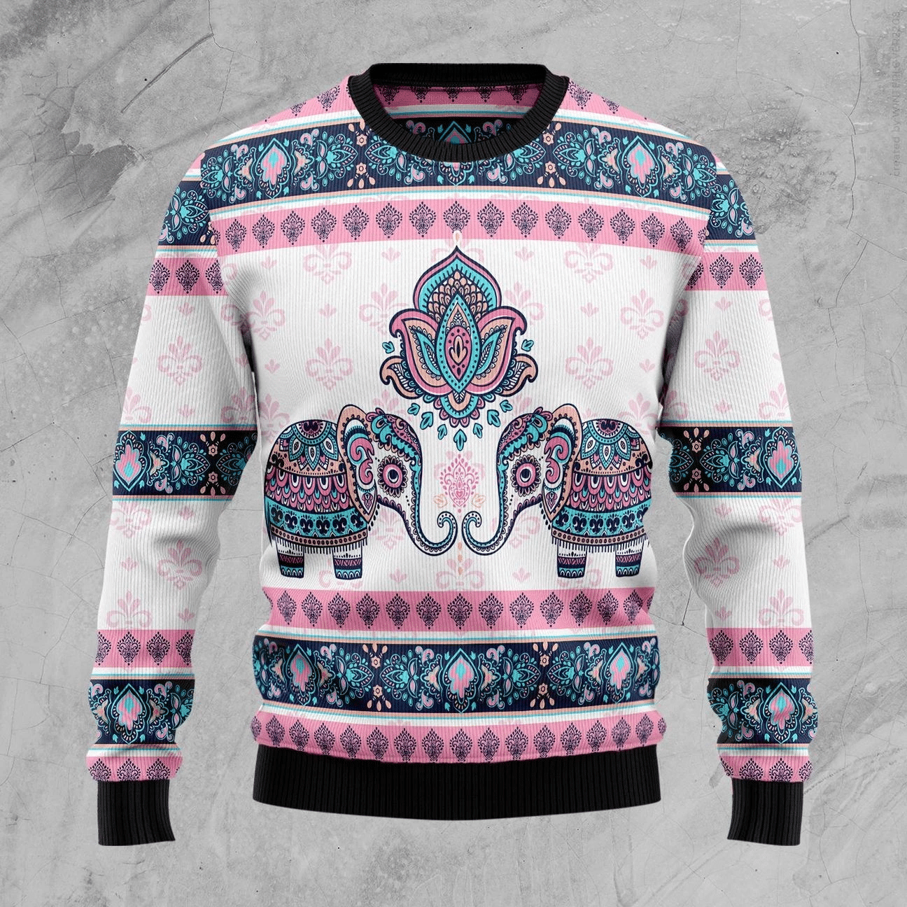 Elephant Mandala Ugly Christmas Sweater | For Men & Women | Adult | US1572- Best Christmas Gifts 2023