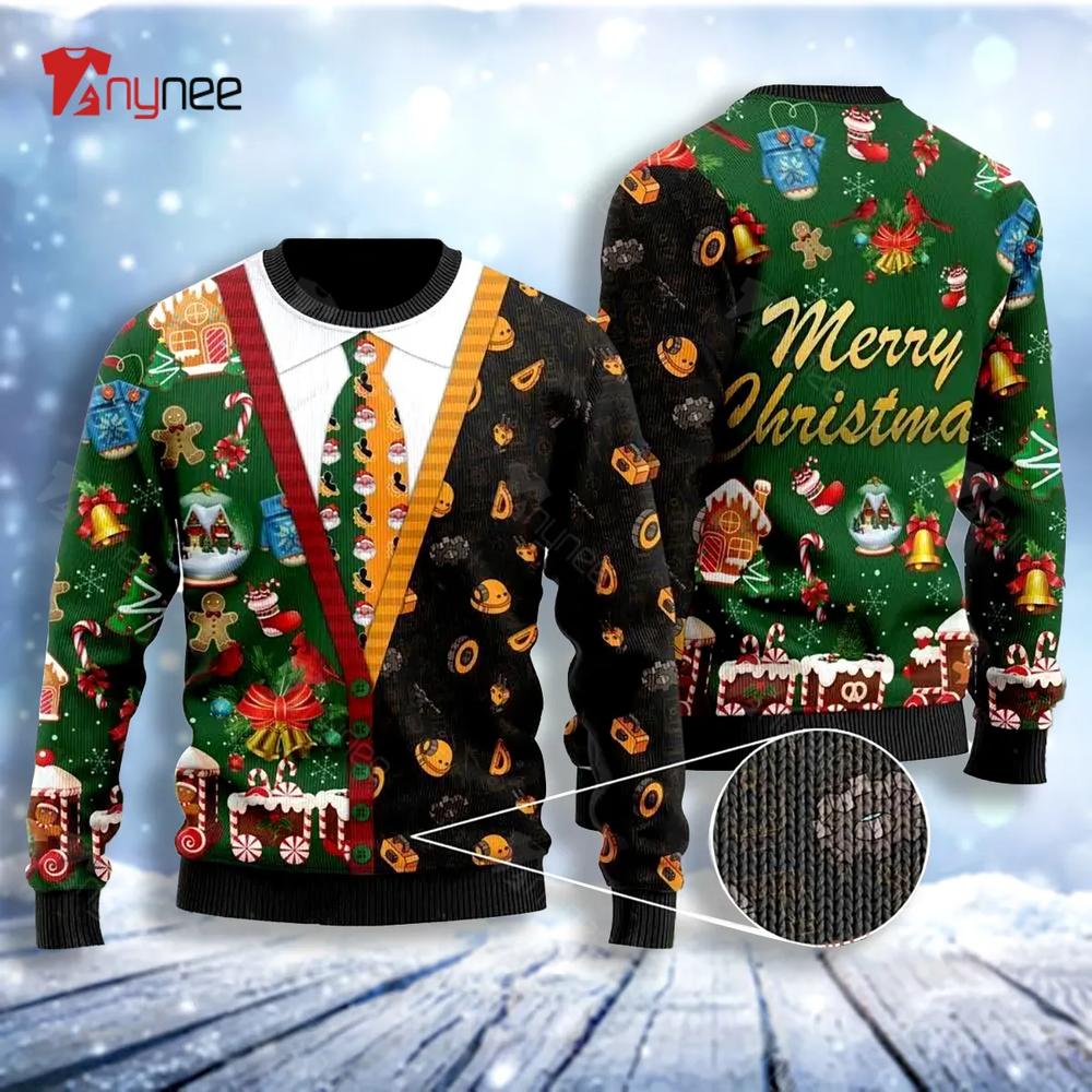 Engineer Cardigan Merry Ugly Christmas Sweater- Best Christmas Gifts 2023