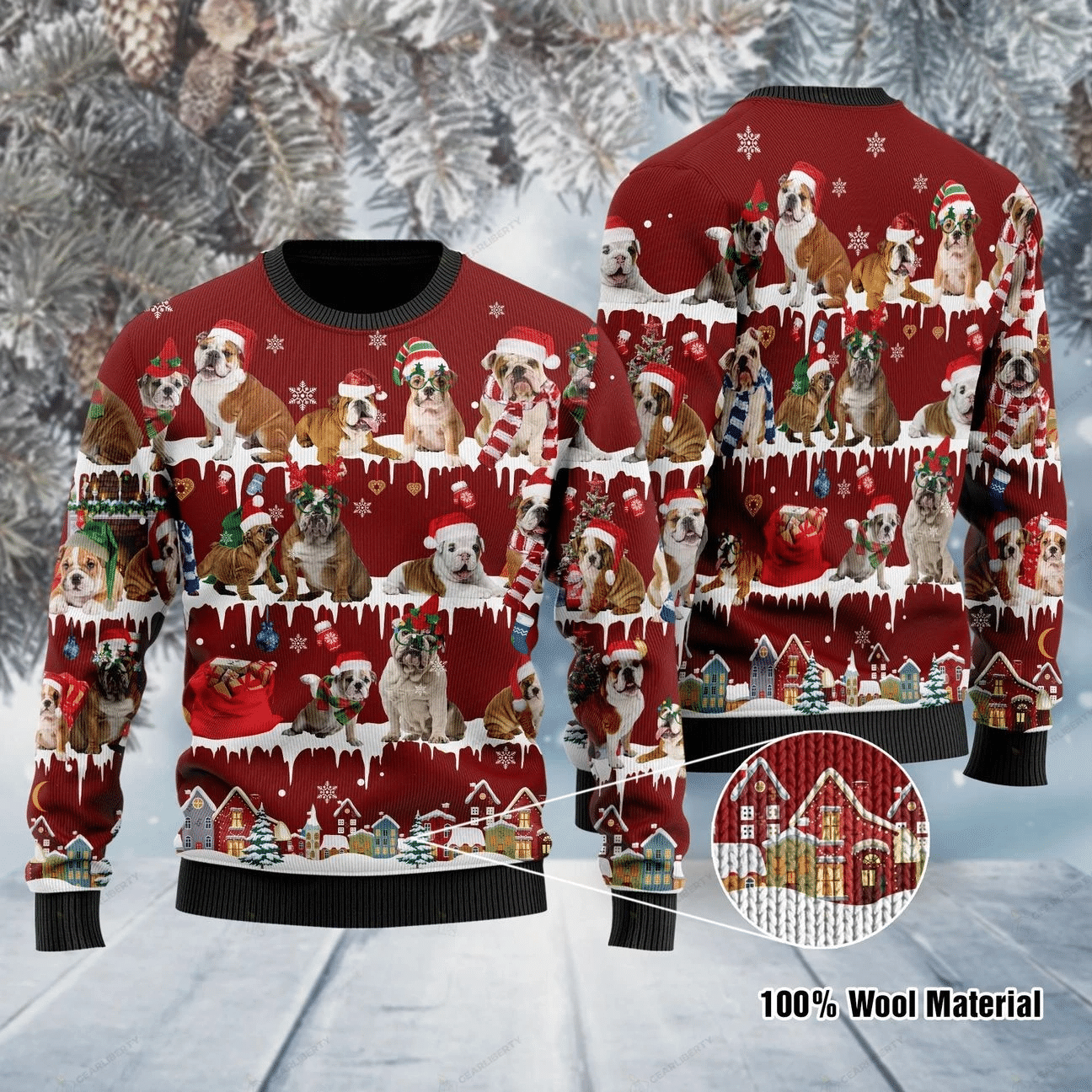 English Bulldog Ugly Christmas Sweater | For Men & Women | Adult | US1054- Best Christmas Gifts 2023