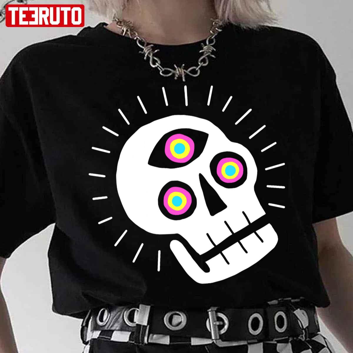 Enlightened Skull Halloween Unisex T-Shirt