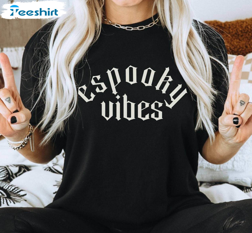 Espooky Vibes Shirt, Halloween Funny Sweatshirt Unisex Hoodie