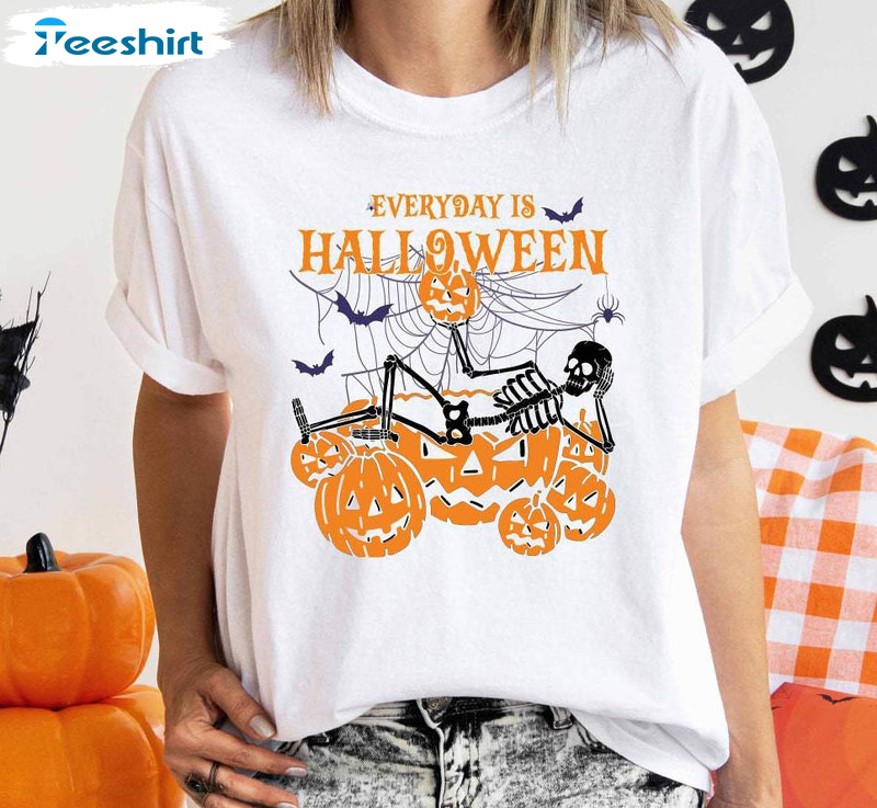 Every Day Is Halloween Funny Shirt, Halloween Party Crewneck Unisex Hoodie