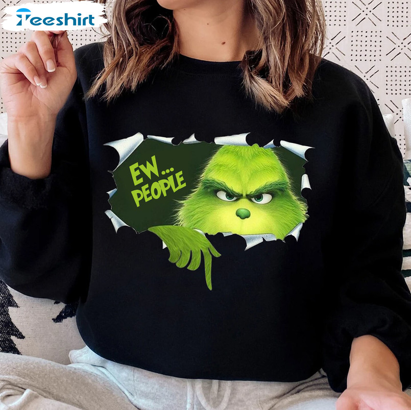 Ew People Grinch Shirt – Grinch Christmas Crewneck Short Sleeve