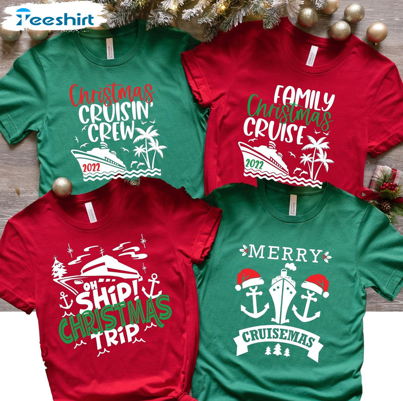 Family Christmas Cruise Shirt, Matching Family Crewneck Sweater