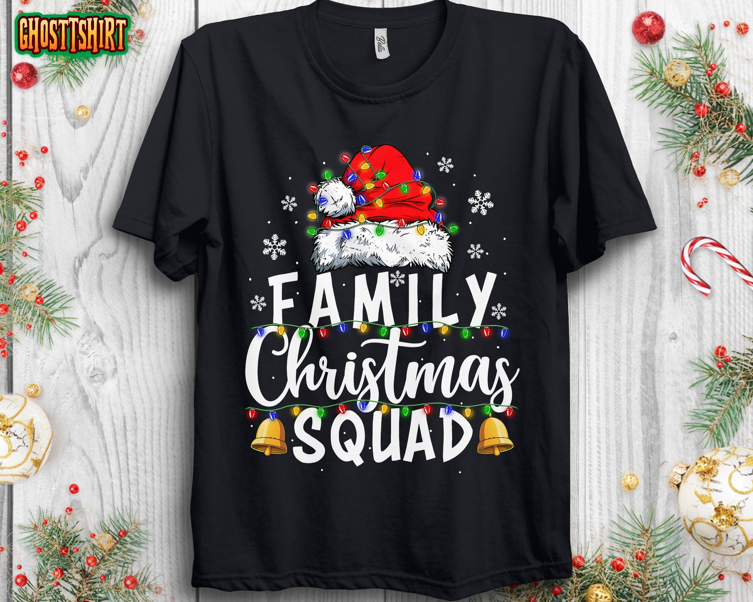 Family Christmas Squad Christmas Lights Christmas Pajama Sweatshirt