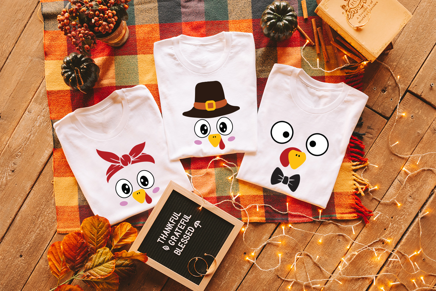 Family Thanksgiving Shirts Combo For Memorable Favors