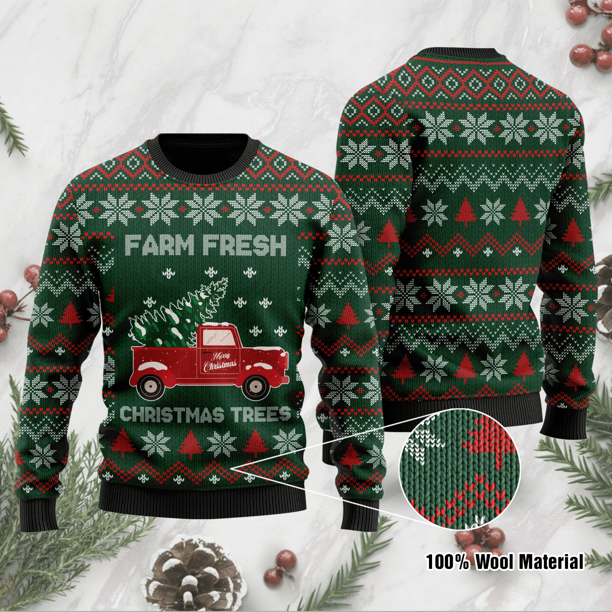 Farm Fresh Grinch Nurse Ugly Christmas Sweater | For Men & Women | Adult | US1203- Best Christmas Gifts 2023