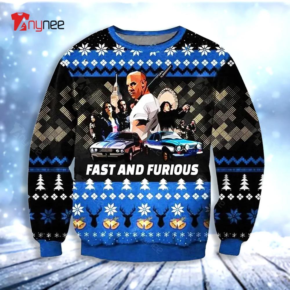 Fast And Furious Christmas Ugly Christmas Sweater- Best Christmas Gifts 2023