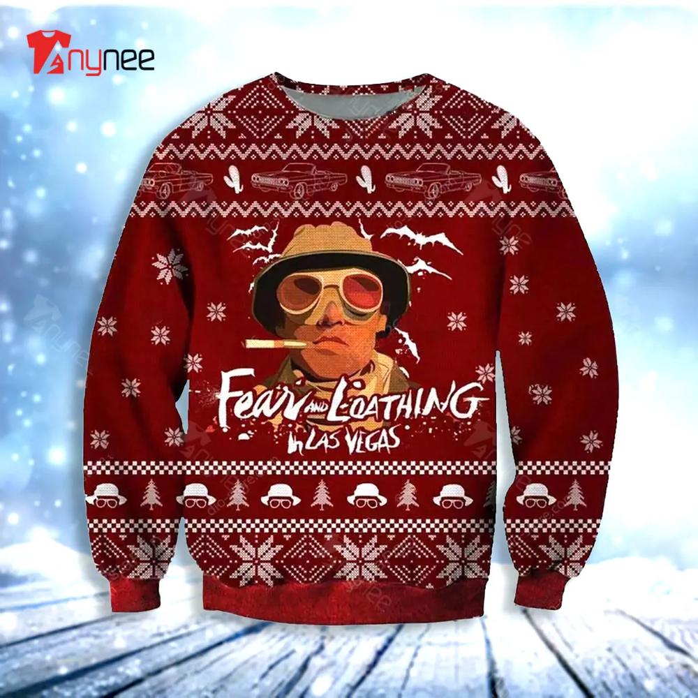 Fear And Loathing In Las Vegas Knitting Pattern For Womens Ugly Christmas Sweater- Best Christmas Gifts 2023