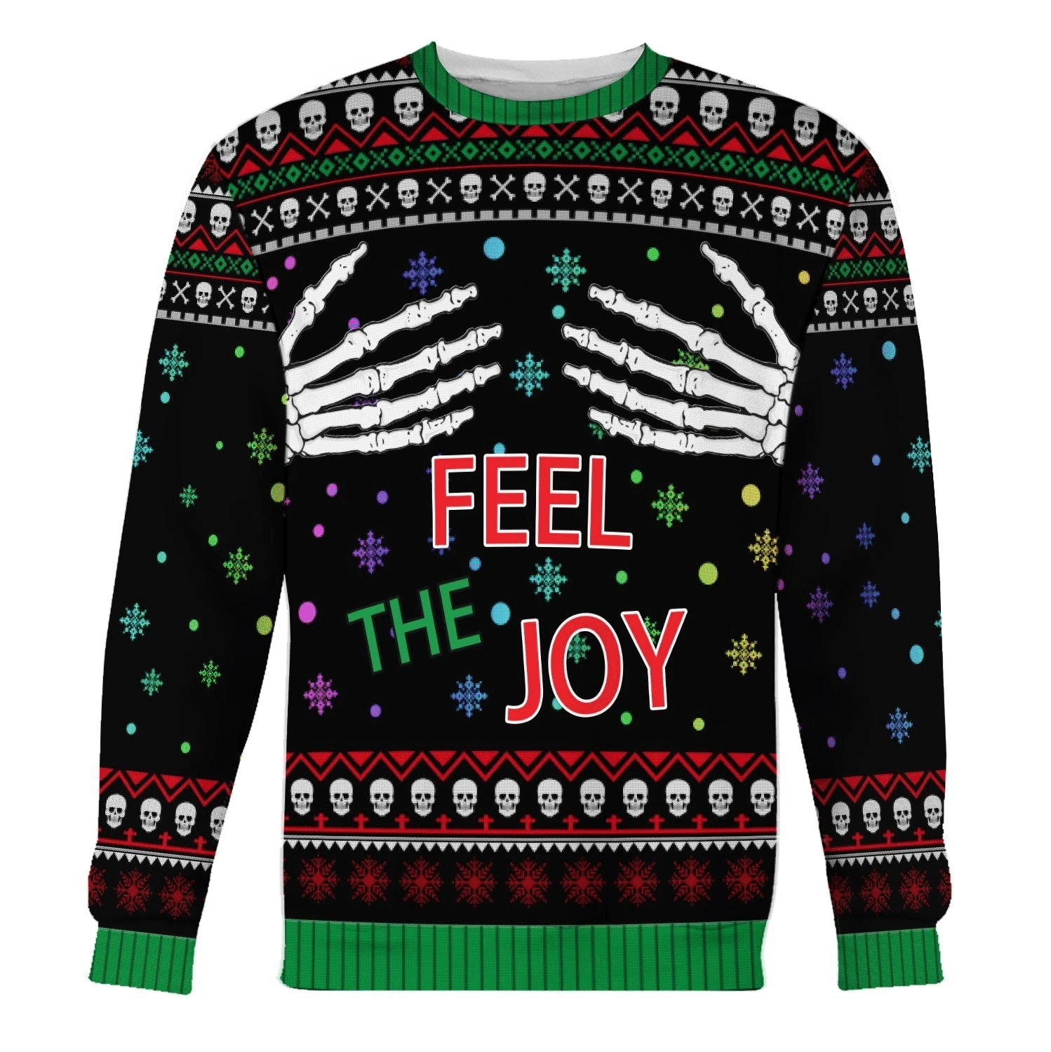 Feel The Joy Ugly Christmas Sweater | For Men & Women | Adult | US3624- Best Christmas Gifts 2023